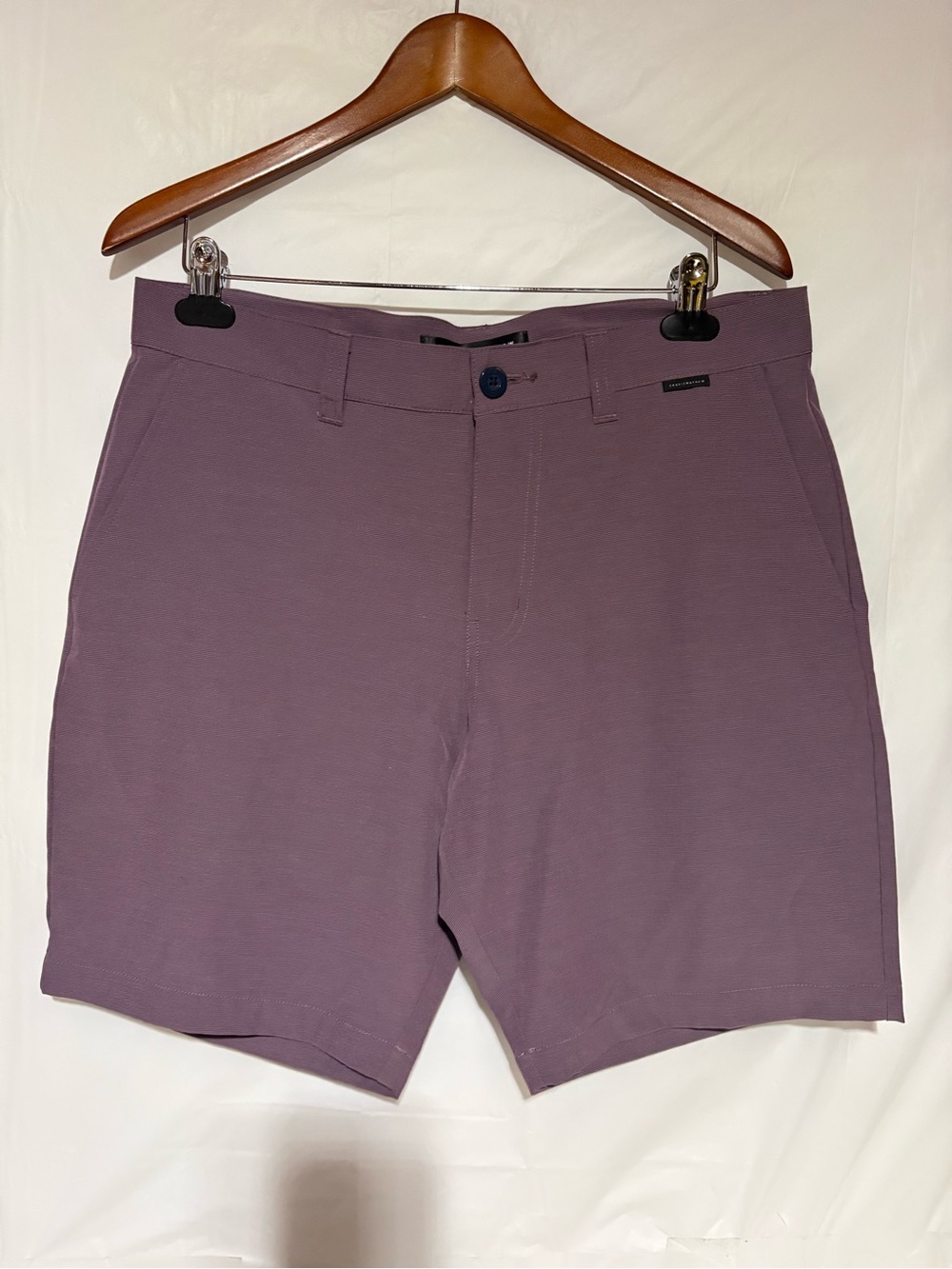Travis Mathew Men's Plum Flat Front Stretch Shorts